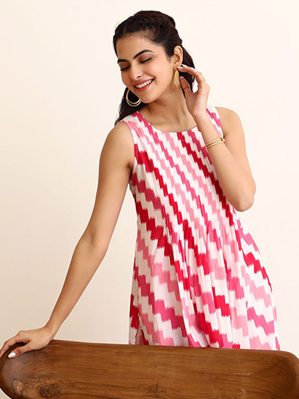 Women's Rayon Blend Printed Cord Set- 2pc set, TK082