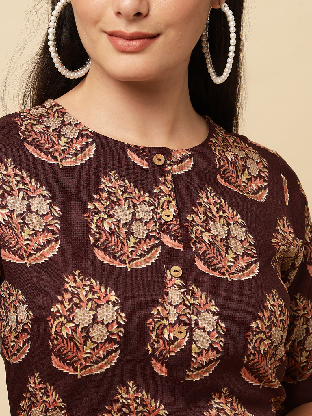 Women's Rayon Blend Printed Kurta with Pants & Dupatta- 3pc set, TK026