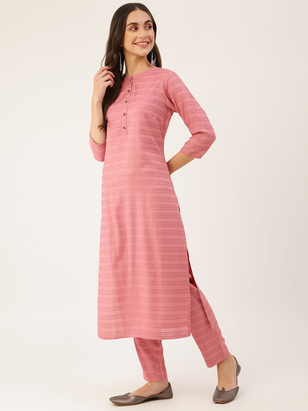 Women's Viscose Printed Kurta with Pants & Dupatta- 3pc set, TK001