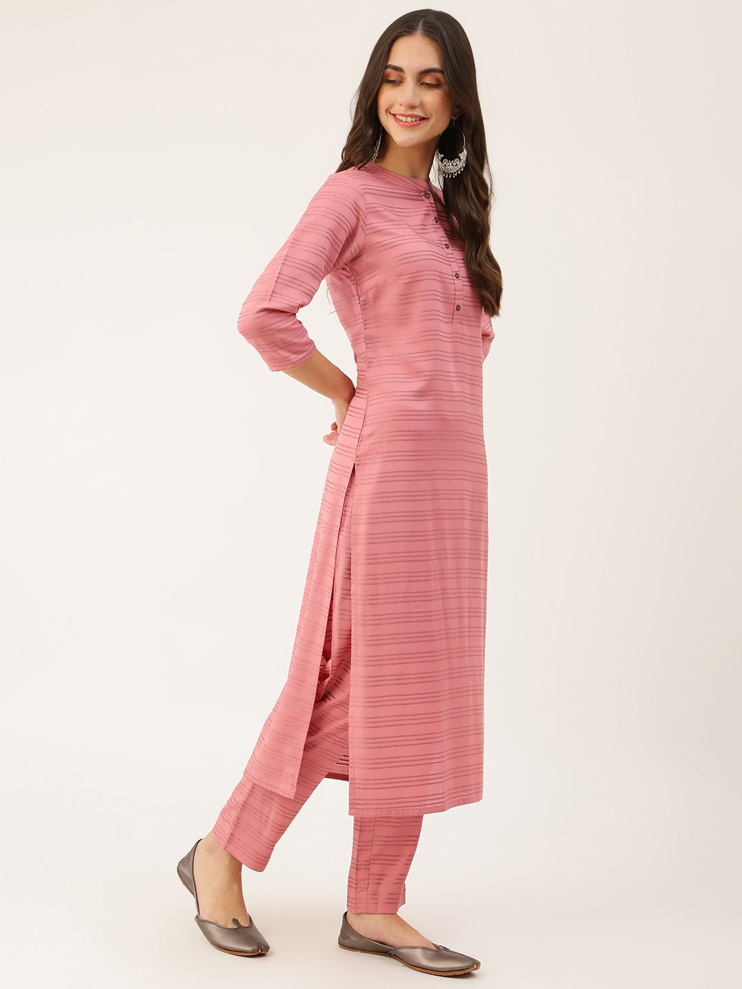 Women's Viscose Printed Kurta with Pants & Dupatta- 3pc set, TK001