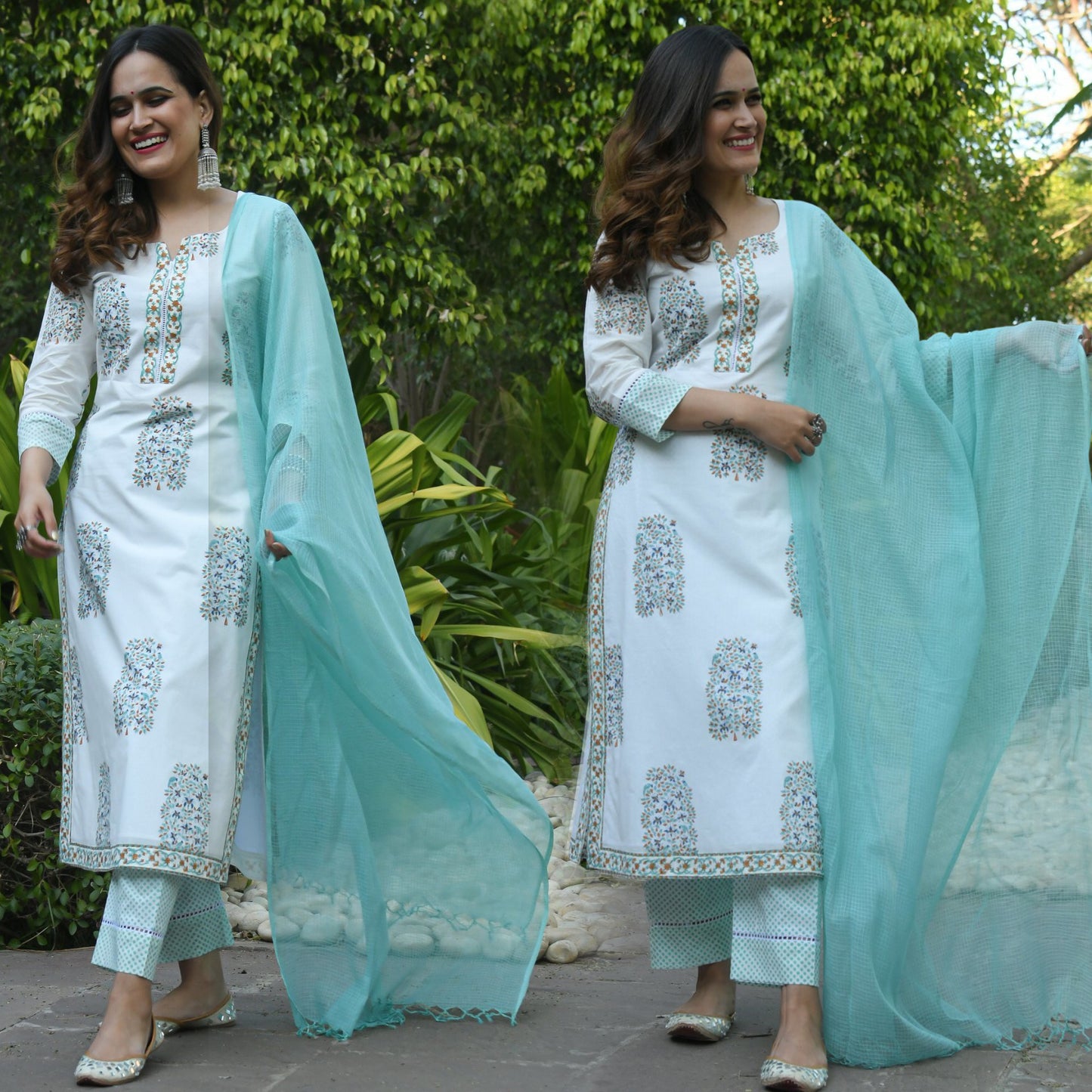 Women's Rayon Blend Printed Kurta with Pants & Dupatta- 3pc set, TK015