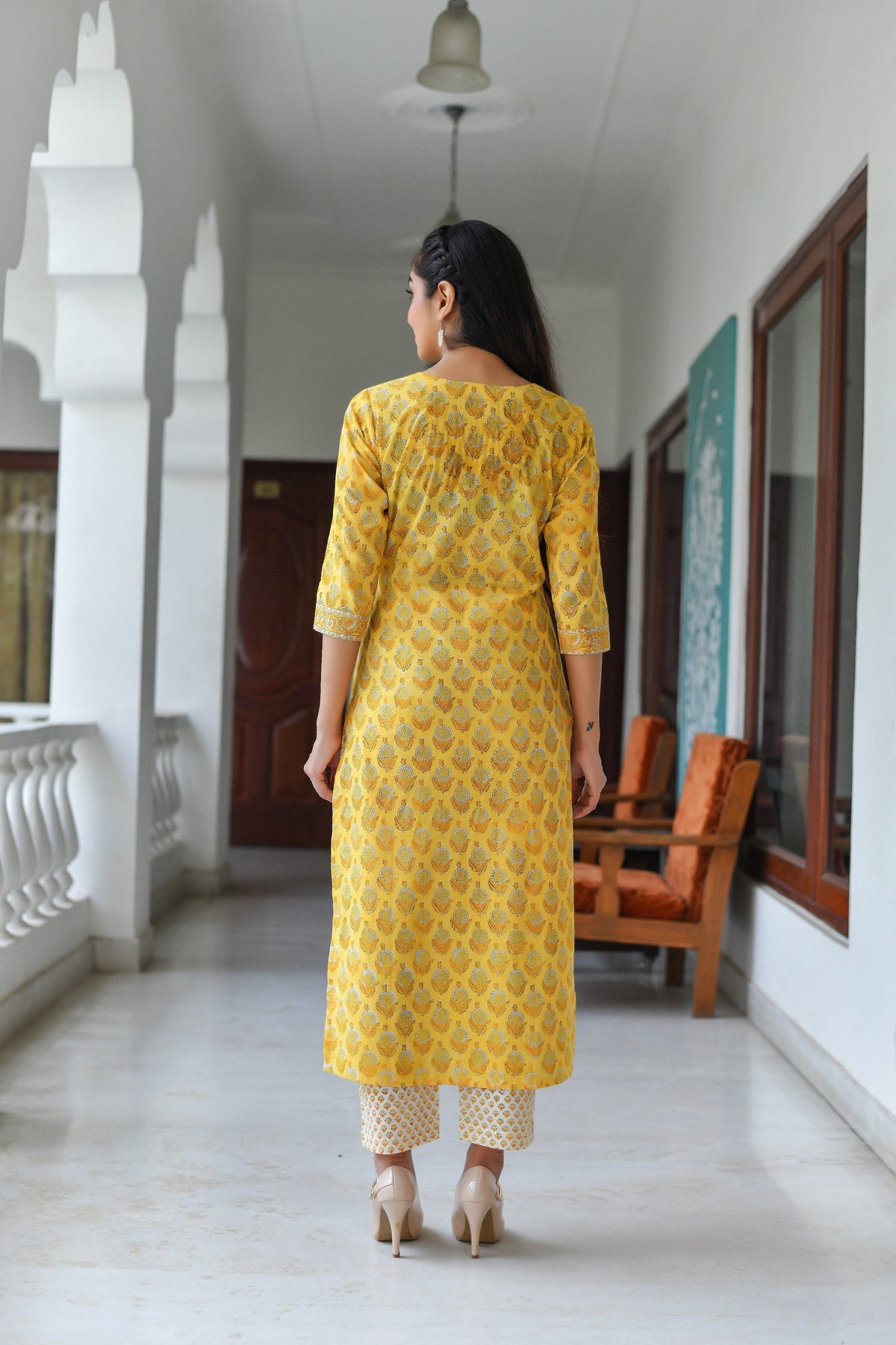 Women's Rayon Blend Printed Kurta with Pants & Dupatta- 3pc set, TK017