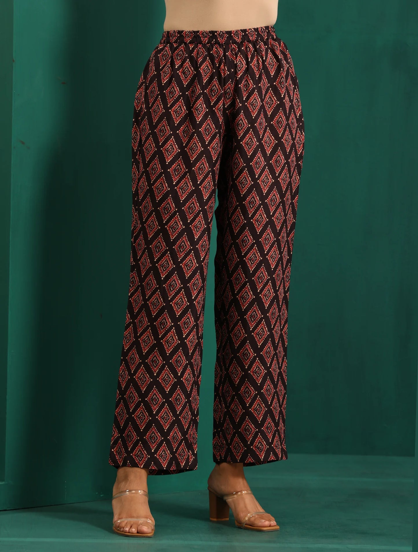 Women's Rayon Blend Printed Cord Set- 2pc set, TK027