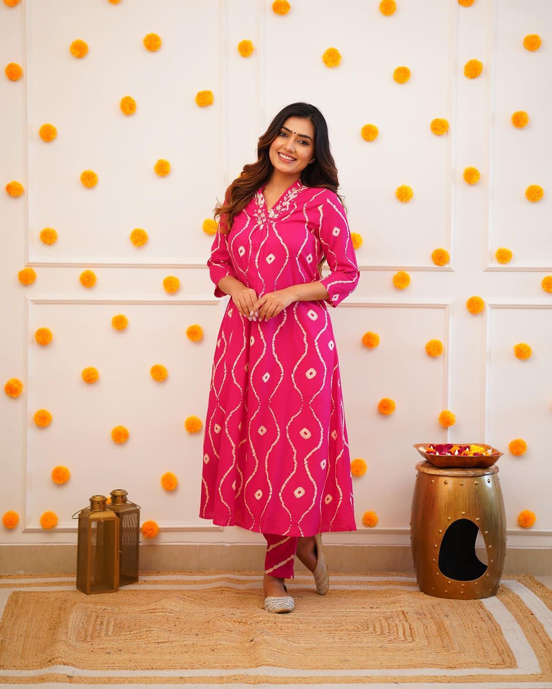 Heavy Rayon Co-ord set with Hand Adda work on yoke, 2pc, TK143-146