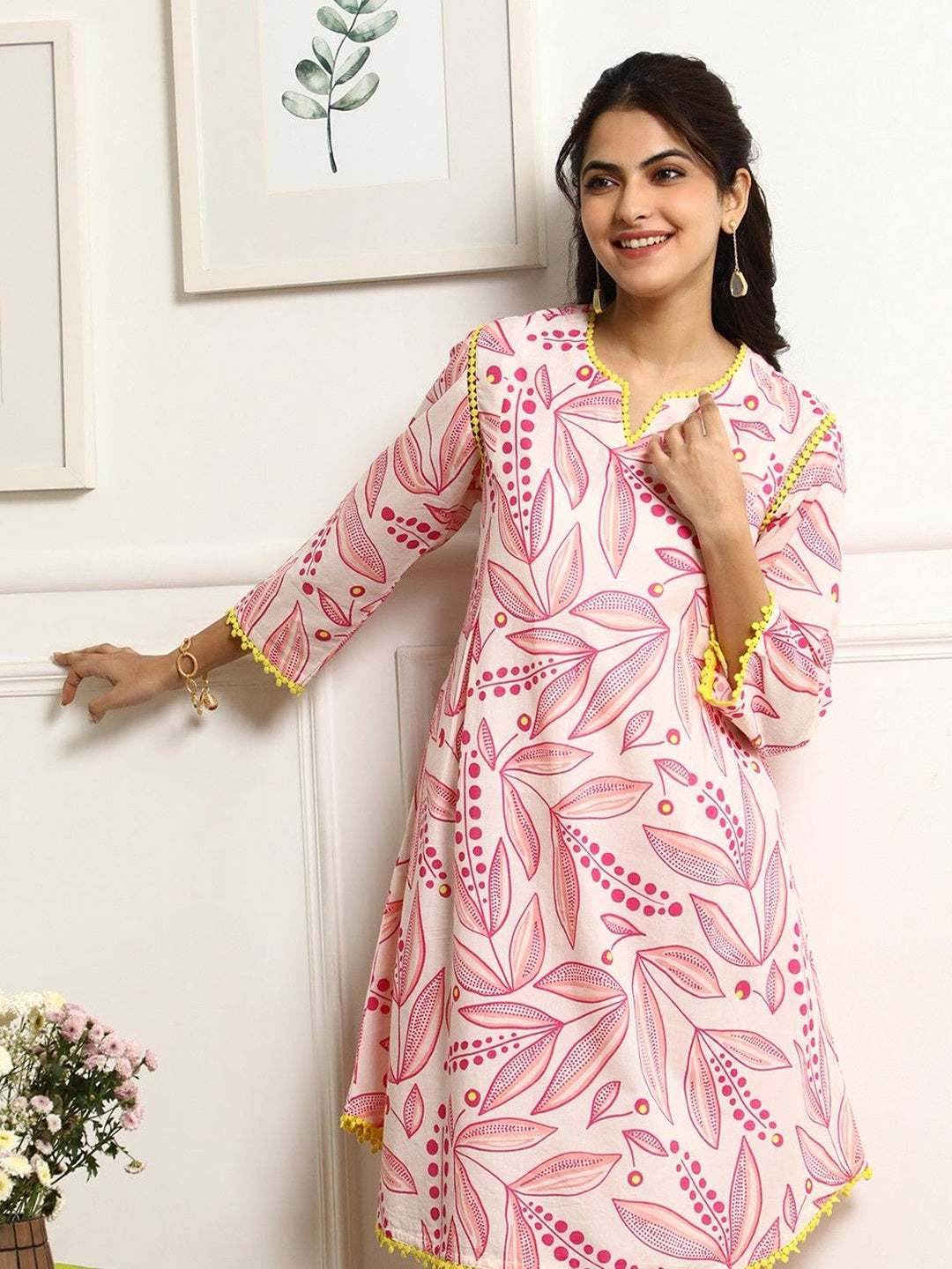 Leaf design Printed Co-ord Set, 2pc, TK191 & 193