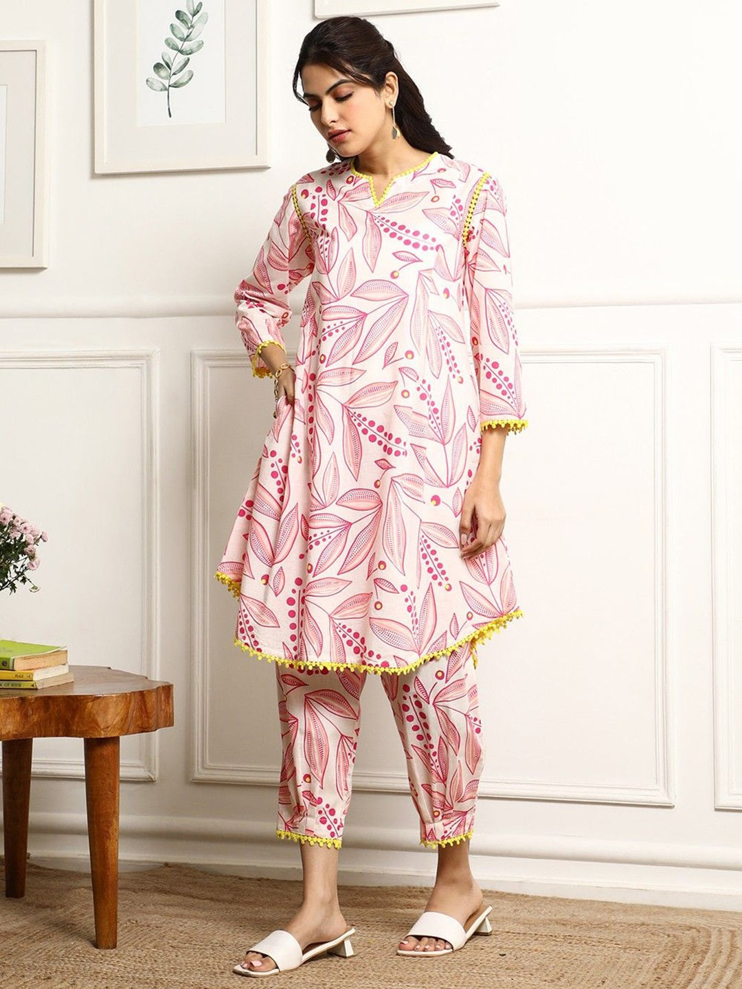 Leaf design Printed Co-ord Set, 2pc, TK191 & 193