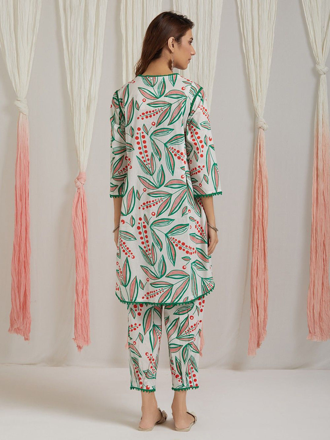 Leaf design Printed Co-ord Set, 2pc, TK191 & 193