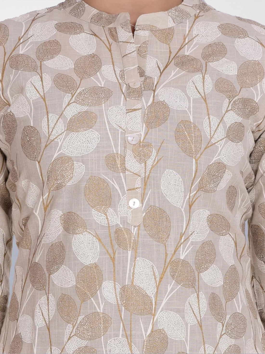 Women's Cotton Blend Printed Kurta- 1pc set, TK062