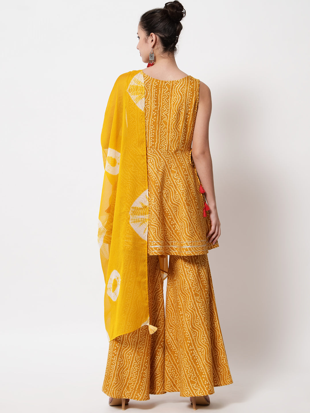 Women's Rayon Blend Printed Kurta with Pants & Dupatta- 3pc set, TK010