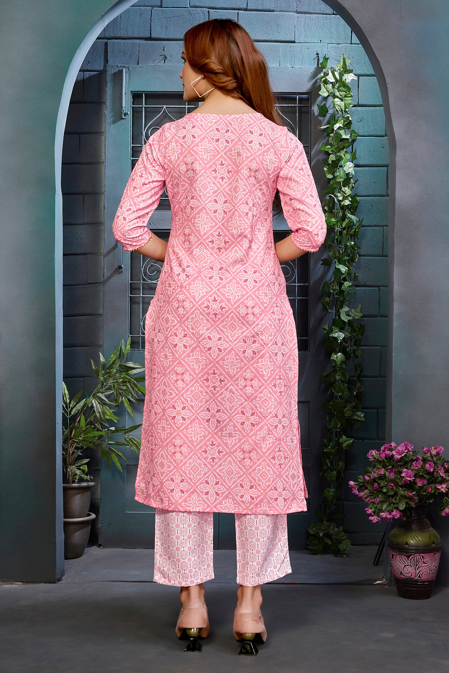 Women's Rayon Blend Printed Kurta with Pant- 2pc set, TK031