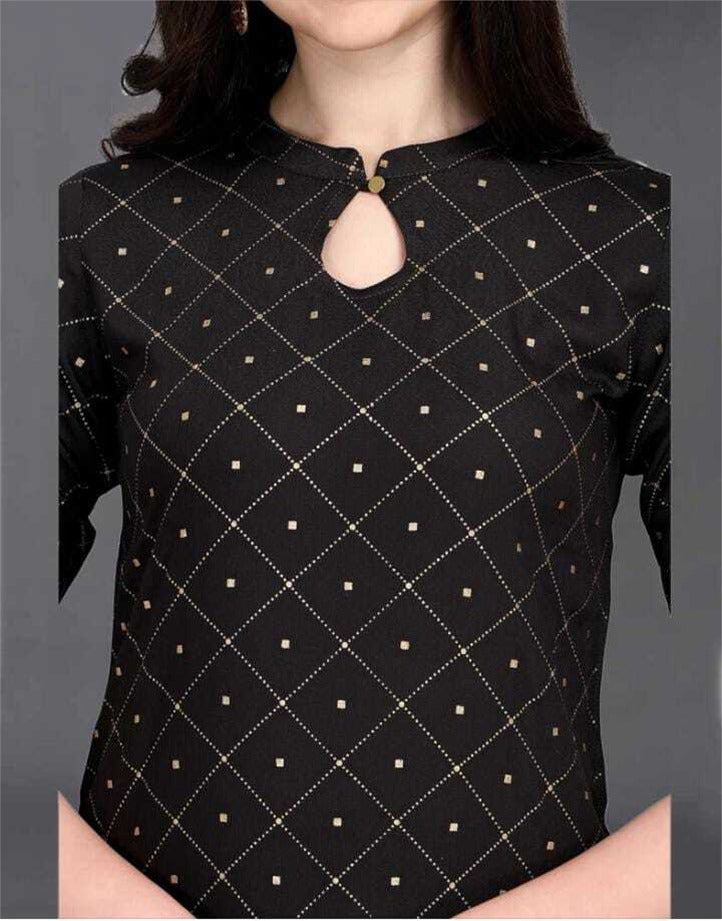 Women's Rayon Blend Printed Kurta- 1pc set, TK057
