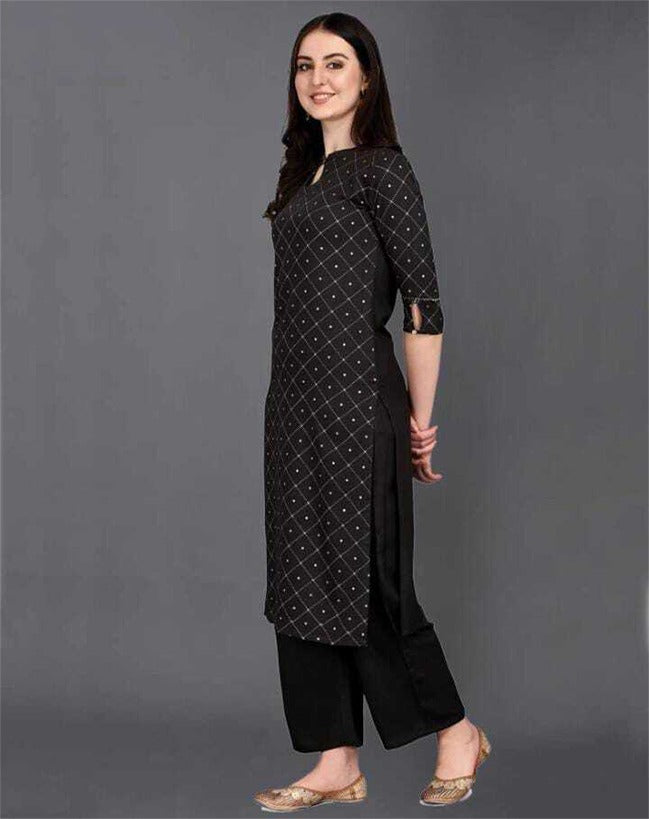 Women's Rayon Blend Printed Kurta- 1pc set, TK057