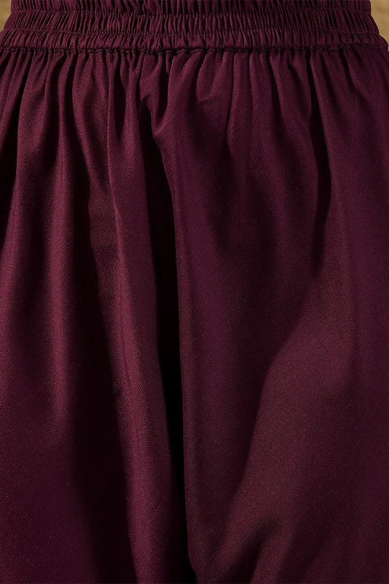 Purple Pure Silk Bandhani Embroidered Anarkali Suit Sets