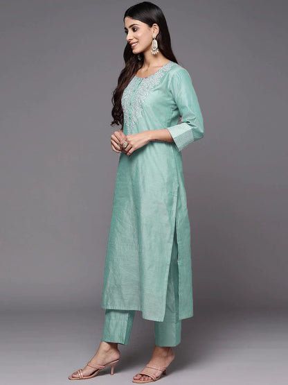 Partywear Viscose silk Suit set with net dupatta, 3pc, TK172-173