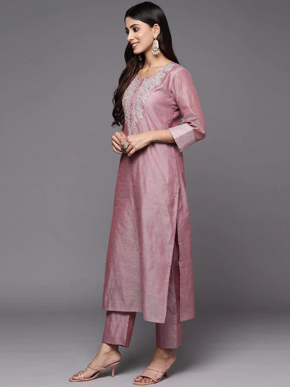 Partywear Viscose silk Suit set with net dupatta, 3pc, TK172-173
